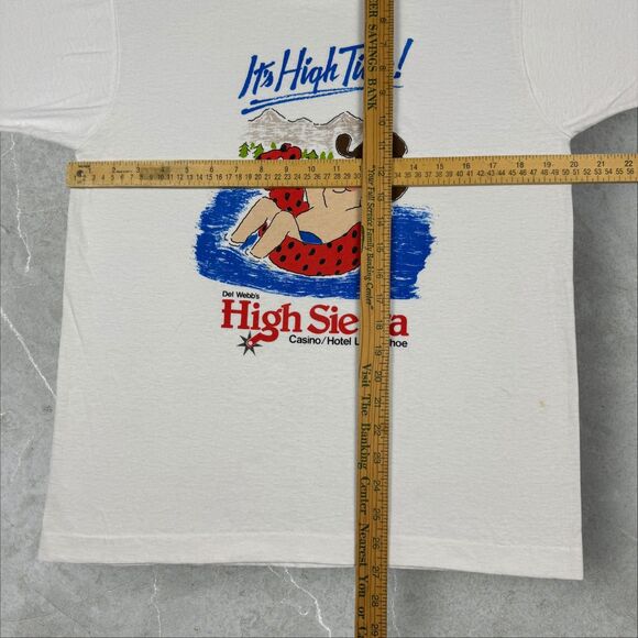 Vtg 80s Lake Tahoe High Sierra Casino "It's High Time" Single Stitch - Large - Picture 6 of 7